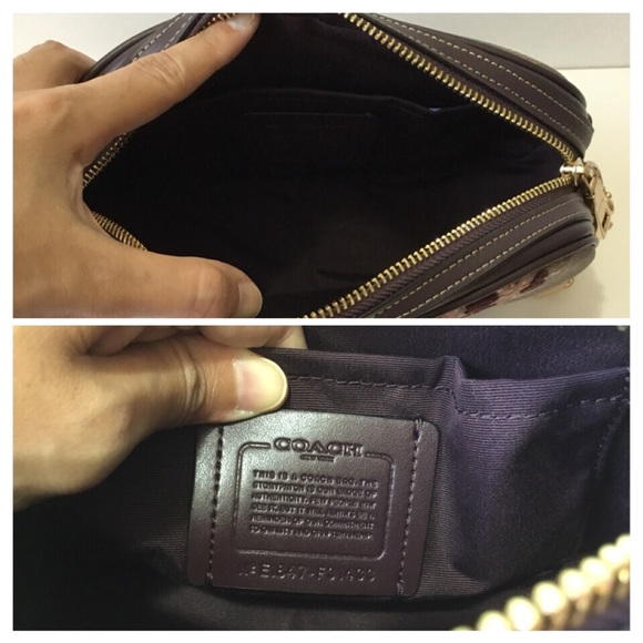 🌷COACH Isla Chain Crossbody With Floral Flocking - Picture 3 of 8